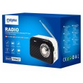 Radio portatil Am-Fm Bluetooth 5.4 con Antena TR9437 / Altavoz externo / Mp3 MicroSD - Usb / Negro / Mayou / 0954372