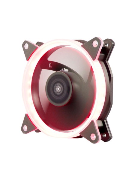 ÷ Ventilador interno unyka candy 120mm anillo led rojo 7 aspas 1400rpm