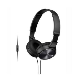 ÷ Headset sony mdr-zx310ap compactos microfono integrado cable 1.2m negro jack 3.5 control remoto