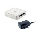 ÷ Hub usb 3.0 conceptronic hubbies03w 4 puertos usb 3.0 con alimentador color blanco