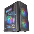 ÷ Caja microatx gaming mars gaming mc300 black frontal mesh 3xventiladores 120mm rgb lateral de crista