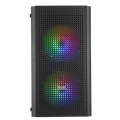 ÷ Caja microatx gaming mars gaming mc300 black frontal mesh 3xventiladores 120mm rgb lateral de crista