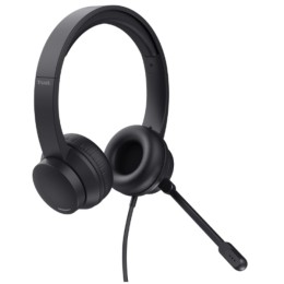 ÷ Headset trust hs-260 25334 usb usb adaptador usb-c microfono plegable con cancelacion de ruido 
