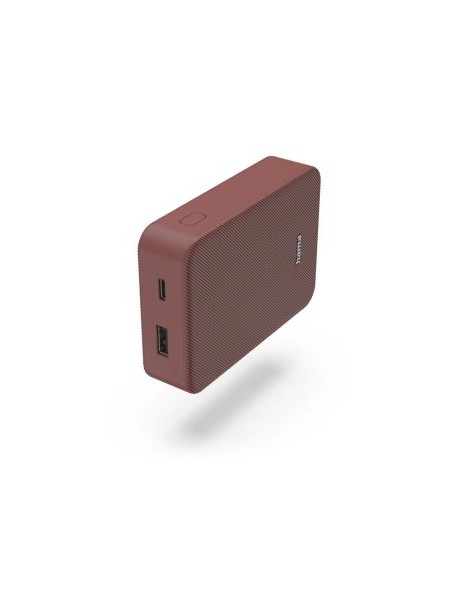÷ Powerbank hama color 10 10000mah 1xusb-c 1xusb-a color rojo