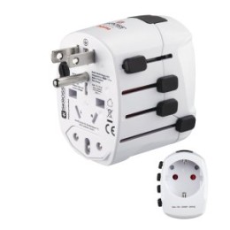 ÷ Adaptador de viaje hama de 3 clavijas hasta 150 paises