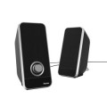 ÷ Altavoces 2.0 hama sonic ls-206 jack 3.5mm alimentado por usb control de volumen color negro