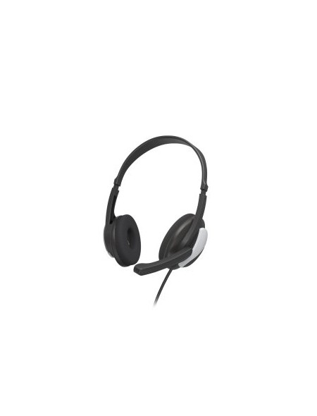 ÷ Headset hama hs-p100 v2 jack 3.5 estero cable 2m color negro