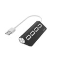 ÷ Hub usb 2.0 hama con 4 puertos usb 2.0 480mbits color negro