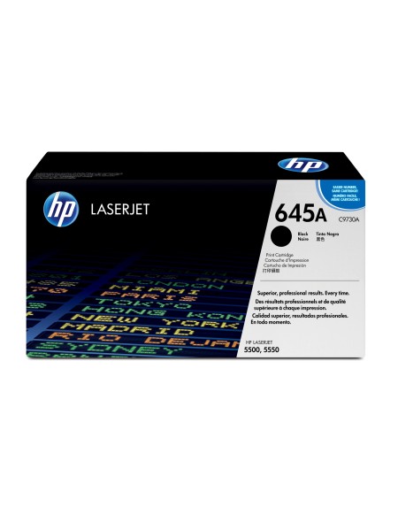 ÷ Tóner original hp c9730a negro 645a 13.000 páginas