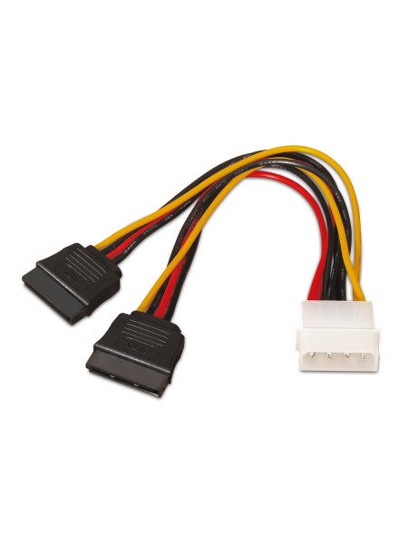 ÷ Aisens - cable sata alimentacion, molex 4pin/m-2xsata/h, 20cm