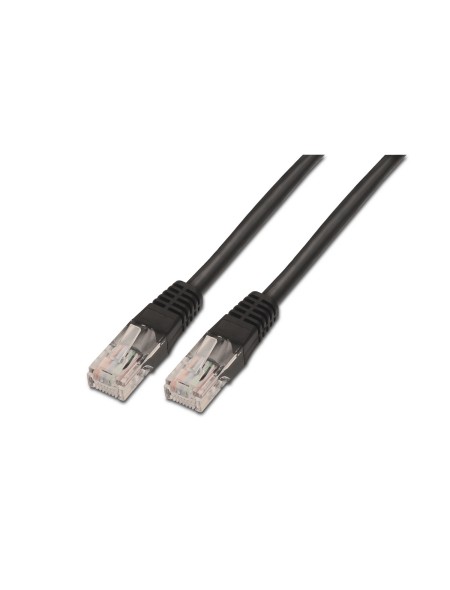 ÷ Aisens - cable de red latiguillo rj45 cat.5e utp awg24, negro, 0.5m