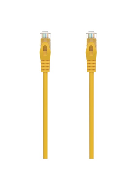 ÷ Aisens - cable de red latiguillo rj45 lszh cat.6a 500 mhz utp awg24, amarillo, 25cm