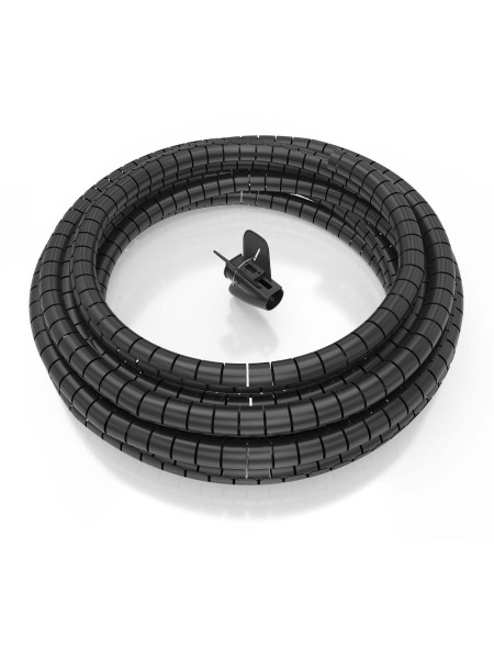 ÷ Aisens - organizador de cable en espiral 25mm, negro, 10 m