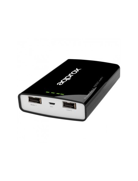 ÷ Approx power bank de bolsillo universal evolution 7800 mah (negro)