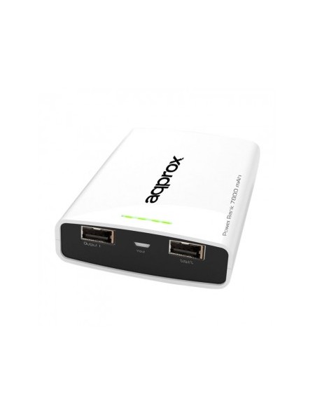 ÷ Approx power bank de bolsillo universal evolution 7800 mah (blanco)