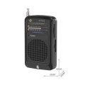Radio portatil Am-Fm con Antena NT7005 / Altavoz externo / Jack 3.5mm / Negro / One+