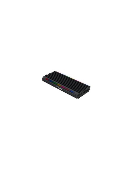 Caja externa SSd M.2 Ngff / NVMe Type-C USB 3.1 Gen2 / Tooq / RGB / Shinobi / Negro / Tqe-2222b