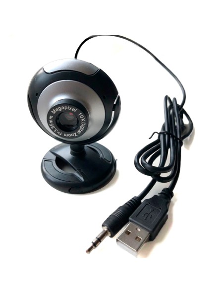 ÷ Camara web zero-max zm-020 480p led microfono color negro/gris (formato bulk)