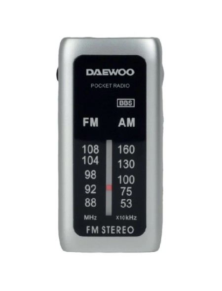 ÷ Radio analogica mini daewo dw1129 am/fm entrada jack 3.5mm funciona con pilas incluye auriculares co