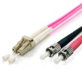 ÷ Cable fibra optica multimodo libre halogenos lc/st 50/125u 1m om4