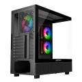 ÷ Caja atx semitorre abysm danube sava h400 prime black 2x3.5