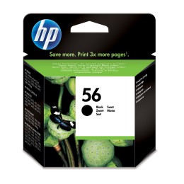 ÷ Tinta original hp n56 negro c6656a 19ml