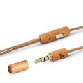 ÷ Auricular energy sistem eco cherry wood jack 3.5mm con microfono, control talk