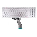 Teclado compatible para portátil HP Pavilion 15-ab / 15-bs / 15q-bd / 15-cc / 809031-071 / Teclas redondas / Intro pequeño / Plata