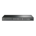 ÷ Switch semigestionmble jetstram tp-link sl2428p 24p poe+ 10/100 y 2 puertos giga + 2 puertos combo g