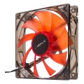 ÷ Ventilador interno unykach 120mm translucido con led red 9 aspas