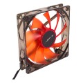 ÷ Ventilador interno unykach 120mm translucido con led red 9 aspas