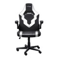 ÷ Silla gamer trust gxt 703 negra/blanca 25130 elevador de gas clase 4 reposabrazos abatibles bloqueo 