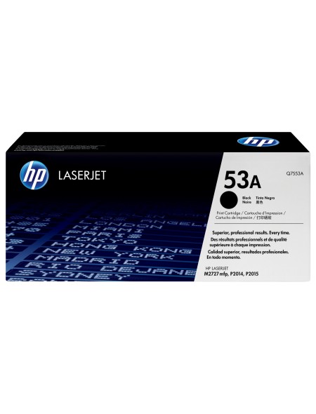 ÷ Tóner original hp q7553a 53a negro 3.000 páginas