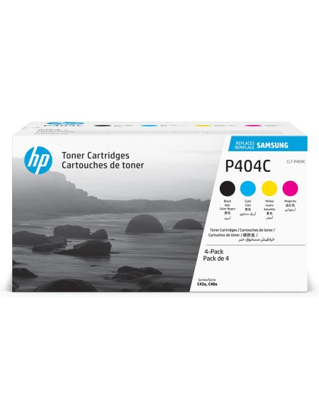 ÷ Pack 4 tóneres originales samsung clt-p404c colores