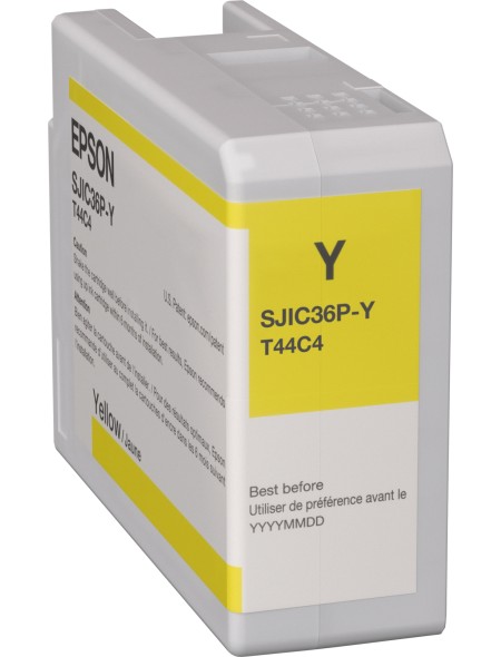 ÷ Tinta original epson sjic36p(y) amarillo c13t44c440 80ml