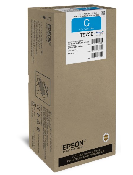 ÷ Tinta original epson t9732 xl cian c13t973200 22.000 páginas