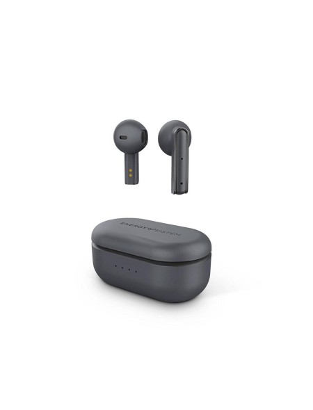 Auriculares Inalambricos Bluetooth Energy Sistem Style 4 / Diseño Compacto / Caja de carga / Gris / 453504