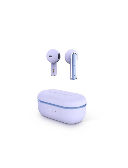 Auriculares Inalambricos Bluetooth Energy Sistem Style 4 / Diseño Compacto / Caja de carga / Violeta / 453498