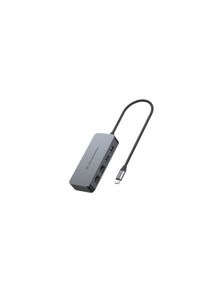 ÷ Adaptador usb-c a ethernet rj45 conceptronic abby24g 2 puertos gigabit con hub usb 3,2 x2 puertos
