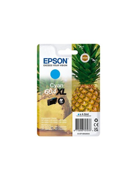 Tinta Original Epson 604 XL Cian XP-2200 / WF-2910DWF
