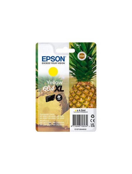 Tinta Original Epson 604 XL Amarillo XP-2200 / WF-2910DWF