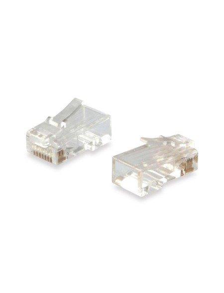 ÷ Kit 100 conectores rj45 equip categoria 6 121144