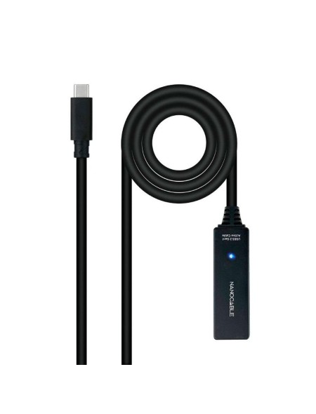 Cable USB amplificador activo USB 3.2 Gen.1  M/H / 5 metros / Nanocable  10.01.1311
