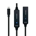 Cable USB amplificador activo USB 3.2 Gen.1  M/H / 10 metros / Nanocable  10.01.1312