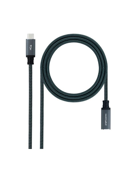 Cable prolongador USB-C 3.2 Gen2x2 M/H / 1.5m / 100W 5A / 4K-60Hz / Nanocable  10.01.4501-L150