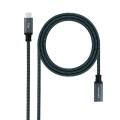 Cable prolongador USB-C 3.2 Gen2x2 M/H / 1.5m / 100W 5A / 4K-60Hz / Nanocable  10.01.4501-L150