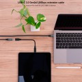 Cable prolongador USB-C 3.2 Gen2x2 M/H / 1.5m / 100W 5A / 4K-60Hz / Nanocable  10.01.4501-L150