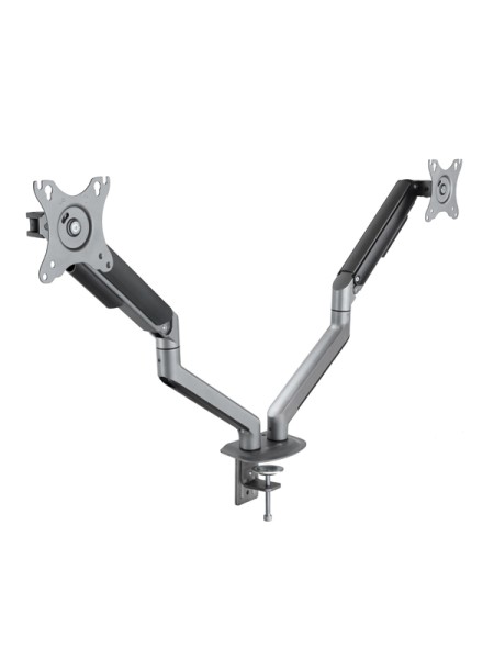 ÷ Soporte de mesa tooq db4132tnr-g para 2 pantallas 17-32