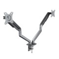 ÷ Soporte de mesa tooq db4132tnr-g para 2 pantallas 17-32