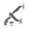÷ Soporte de mesa tooq db4132tnr-g para 2 pantallas 17-32